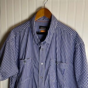 Orvis Navy and White Gingham Men's Shirt